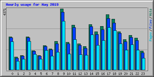 Hourly usage for May 2019